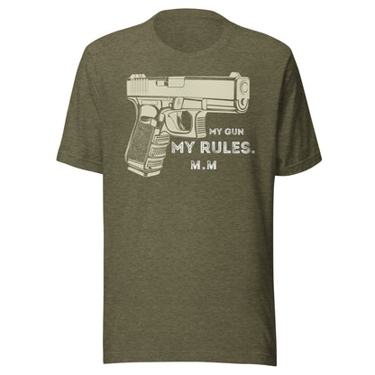 My Gun My Rules Tee - 2A Patriotic Shirt | Merican Made