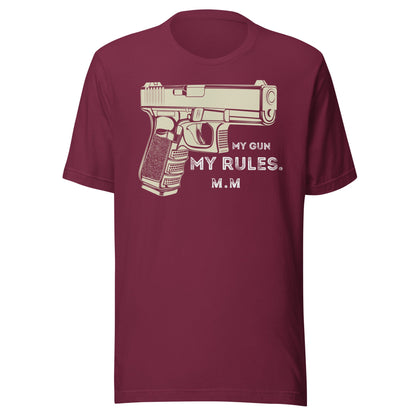 My Gun My Rules Tee - 2A Patriotic Shirt | Merican Made